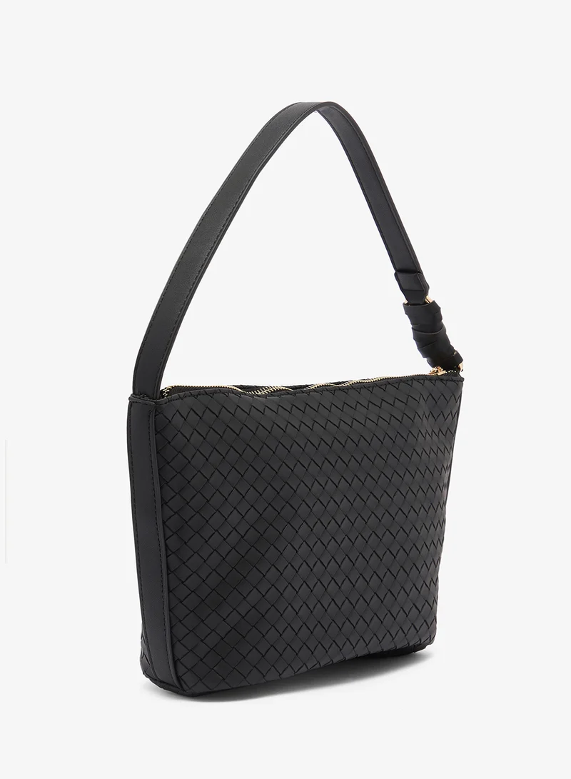 GLAMOROUS Large Woven Shoulder Bag